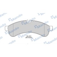 MBF015967 MANDO Комплект гальмівних колодок дисковий гальм