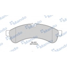 MBF015967 MANDO Комплект гальмівних колодок дисковий гальм