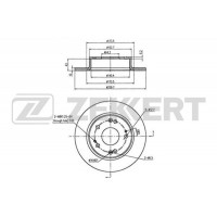 BS-5479 ZEKKERT Гальмівний диск