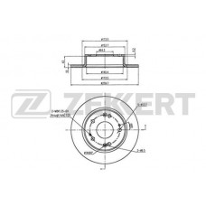 BS-5479 ZEKKERT Гальмівний диск