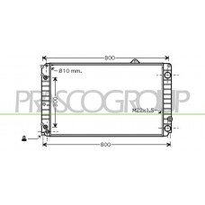 AD060R006 PRASCO Радіатор охолодження двигуна