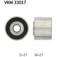 VKM 33017 SKF Паразитный / ведущий ролик, Поліклиновий ремінь