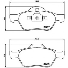 P 68 048X BREMBO Комплект гальмівних колодок дисковий гальм
