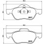 P 68 048 BREMBO Комплект гальмівних колодок дисковий гальм