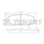 BS-1231 ZEKKERT Комплект гальмівних колодок дисковий гальм