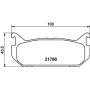 8DB 355 016-711 HELLA Комплект гальмівних колодок, дискове гальмо