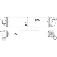 CI 31 000P MAHLE Интеркулер