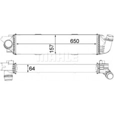CI 31 000P MAHLE Интеркулер