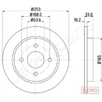 DP-0303C JAPANPARTS Гальмівний диск
