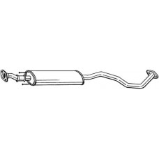281-889 BOSAL Середній глушник вихлопних газів