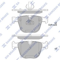 SP2164 Hi-Q Комплект гальмівних колодок дисковий гальм