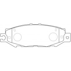 FP0613 FIT Комплект гальмівних колодок дисковий гальм