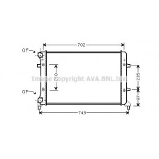 VNA2223 AVA QUALITY COOLING Радіатор охолодження двигуна