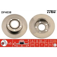 DF4038 TRW Гальмівний диск