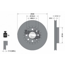 BDS1957 BENDIX Braking Гальмівний диск