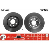 DF1625 TRW Гальмівний диск