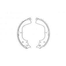 KBS-9939 KAVO PARTS Комплект гальмівних колодок