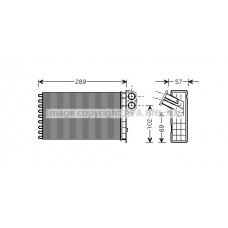 PEA6226 AVA QUALITY COOLING Теплообмінник обігрів салону
