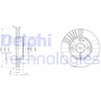 BG3508 DELPHI Гальмівний диск