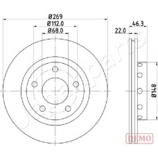 DP-0913C JAPANPARTS Гальмівний диск