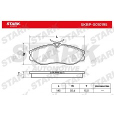 SKBP-0010195 Stark Комплект гальмівних колодок дисковий гальм