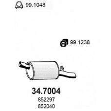 34.7004 ASSO Глушник вихлопних газів кінцевий