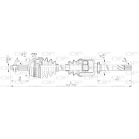 DRS6261.00 OPEN PARTS Привідний вал