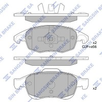 SP1825 Hi-Q Комплект гальмівних колодок дисковий гальм