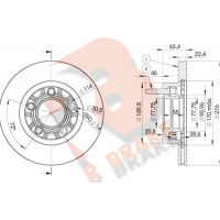 78RBD17924 R BRAKE Гальмівний диск