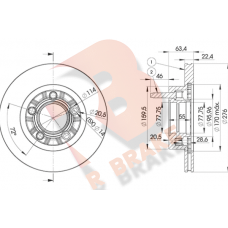 78RBD17924 R BRAKE Гальмівний диск