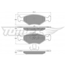 TX 10-793 TOMEX Brakes Комплект гальмівних колодок дисковий гальм