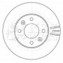 KBD4528 KEY PARTS Гальмівний диск