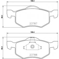 8DB 355 039-271 HELLA Комплект гальмівних колодок дисковий гальм