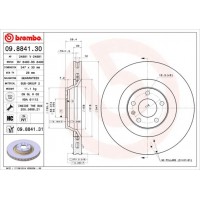 09.8841.31 BREMBO Гальмівний диск