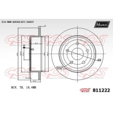 811222 MAXTECH Гальмівний диск
