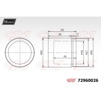 72960026 MAXTECH Поршень корпус скоби гальма