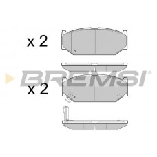 BP3455 BREMSI Комплект гальмівних колодок дисковий гальм