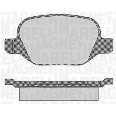 363916060109 MAGNETI MARELLI Комплект гальмівних колодок дисковий гальм
