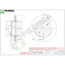 V696 PILENGA Гальмівний диск