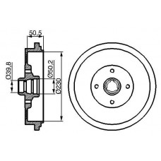 0 986 477 042 BOSCH Гальмівний барабан