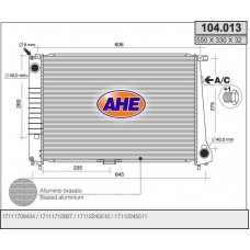 104.013 AHE Радіатор охолодження двигуна