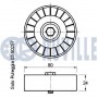 540944 RUVILLE Паразитный / ведущий ролик, поликлиновой ремень