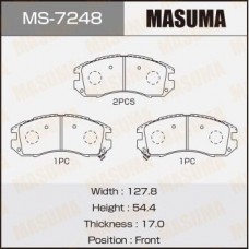 MS-7248 MASUMA Комплект гальмівних колодок