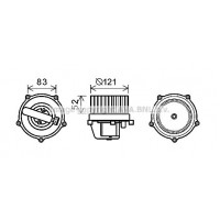 VN8345 AVA QUALITY COOLING Вентилятор салону