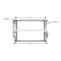 BW2047 AVA QUALITY COOLING Радіатор охолодження двигуна