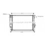 BW2047 AVA QUALITY COOLING Радіатор охолодження двигуна