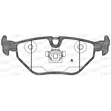 BPA0265.40 OPEN PARTS Комплект гальмівних колодок дисковий гальм