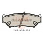 704-16051 IAP QUALITY PARTS Комплект гальмівних колодок дисковий гальм