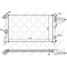10-25047-SX STELLOX Радіатор охолодження двигуна