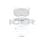 182411 ICER Комплект гальмівних колодок дисковий гальм